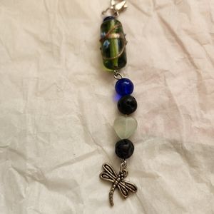 Dragonfly  purse pull charm